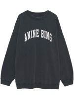 ANINE BING Tyler organic-cotton sweatshirt - Noir