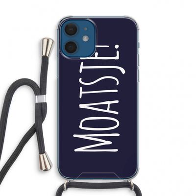Moatsje!: iPhone 12 mini Transparant Hoesje met koord