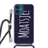 Moatsje!: iPhone 12 mini Transparant Hoesje met koord