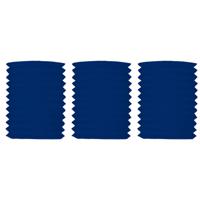Treklampion - 3x - blauw - papier - Dia 16 x H20 cm   -