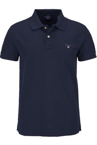 GANT Original Regular Fit Polo shirt Korte mouw nachtblauw
