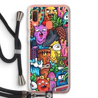 Vexx Mixtape: Samsung Galaxy A20e Transparant Hoesje met koord