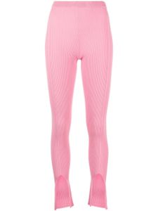 AERON legging en maille nervurée - Rose