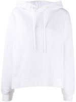 Maison Margiela sweat à capuche crop à slogan imprimé - Blanc