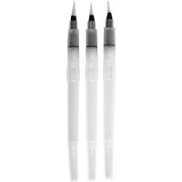 Creativ Company Watertank penselen, afm s+m+l, 10 ml, 3 stuk/ 1 doos