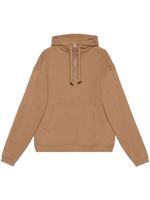 Gucci hoodie à logo imprimé - Marron