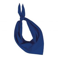 Kobalt blauwe hals zakdoeken bandana style   -