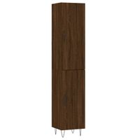 vidaXL Hoge kast 34,5x34x180 cm bewerkt hout bruin eikenkleur - thumbnail