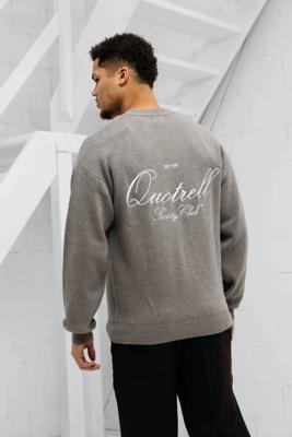 Quotrell Reno Knitted Sweater Heren Grijs - Maat XS - Kleur: Grijs | Soccerfanshop