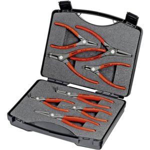 Knipex 00 21 25 Precisie-borgveertang set Geschikt voor borgringen Binnen- en buitenringen 12-25 mm, 19-60 mm 10-25 mm, 19-60 mm Puntvorm 90° haaks, Recht