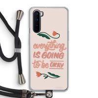 Optimistic flower girl: OnePlus Nord Transparant Hoesje met koord