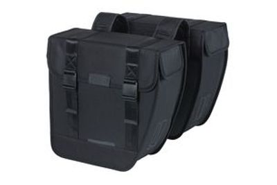 Basil tour dubbele fietstas - waterafstotend - 28l - zwart