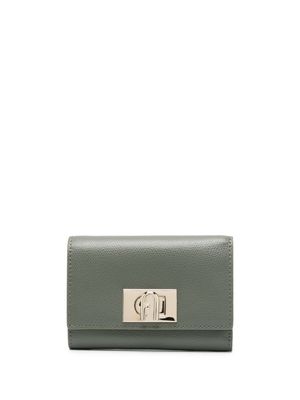 Furla portefeuille en cuir à plaque logo - Vert