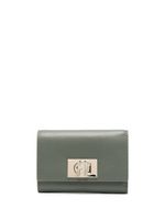 Furla portefeuille en cuir à plaque logo - Vert
