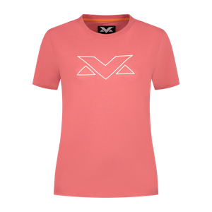 Dames - MV Logo T-shirt - Coral - S - Max Verstappen