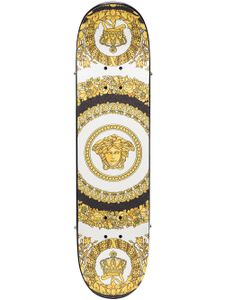 Versace planche de skateboard Crete de Fleur - Blanc