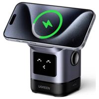 UGREEN UGREEN Uno W709 2-in-1 Magnetic Charger Wireless Charger 20 W Zwart, Grijs