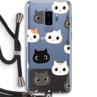 Katten: Samsung Galaxy S9 Plus Transparant Hoesje met koord