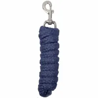 Halstertouw nylon + musketon donkerblauw