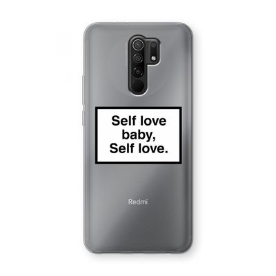 Self love: Xiaomi Redmi 9 Transparant Hoesje