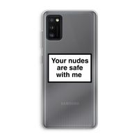 Safe with me: Samsung Galaxy A41 Transparant Hoesje