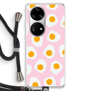 Dancing eggs: Huawei P50 Pro Transparant Hoesje met koord