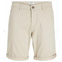 Korte broek Jack & Jones JPSTBOWIE SHORTS SA PRINTER MID 12230336 Beige - Maat: M