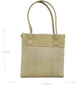 DSTRCT DSTRCT - Shopper sand Beige Leer Shoppers