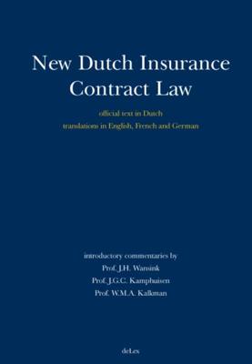 New Dutch Insurance Contract Law (Hardback)