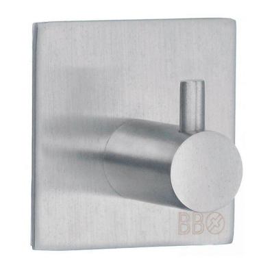 Smedbo Beslagsboden Handdoekhouder - 4.5x4.5x3cm - zelfklevend - RVS Geborsteld Edelstaal B1105