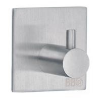 Smedbo Beslagsboden Handdoekhouder - 4.5x4.5x3cm - zelfklevend - RVS Geborsteld Edelstaal B1105