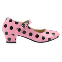 Spaanse schoentjes roze/zwart