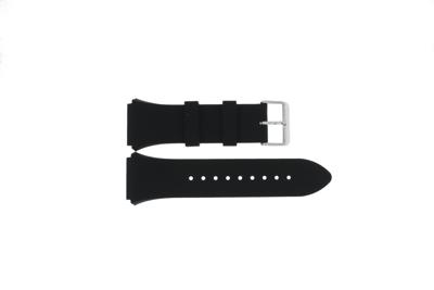 Horlogeband Guess GW0208G1 / Zeus Rubber Zwart 24mm