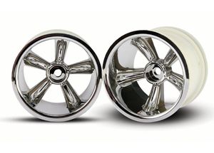 Trx pro-star chrome wheels (2) (rear) (for 2.2" tires)
