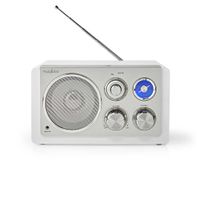 Nedis RDFM5110WT FM Radio Tafelmodel Wit/Zilver - thumbnail