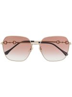 Gucci Eyewear lunettes de soleil Horsebit à monture carrée - thumbnail