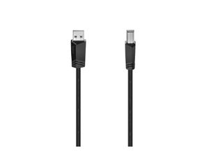 Hama USB-kabel USB 2.0 USB-A stekker, USB-B stekker 5.00 m Zwart 00200604