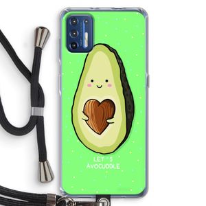 Avocuddle: Motorola Moto G9 Plus Transparant Hoesje met koord