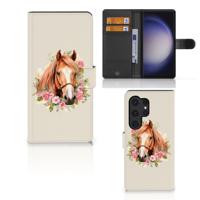 Telefoonhoesje | Met pasjeshouder | voor Samsung Galaxy S24 Ultra Paard