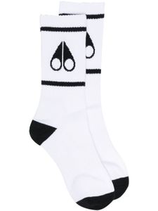 Moose Knuckles Sokken met logoprint - Wit