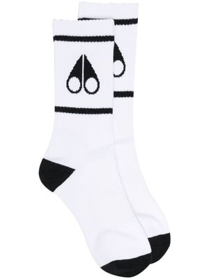 Moose Knuckles Sokken met logoprint - Wit
