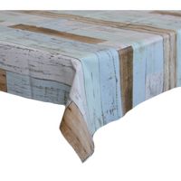 Tafelzeil/tafelkleed houten planken print 140 x 180 cm - Tafelzeilen - thumbnail