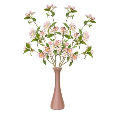 Kunstbloem Kersen bloesem - 4x - 90 cm - licht roze - Kunst zijdebloemen