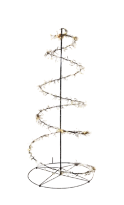 Boom swirl cluster 684led ip44 trafo met timer en dimmer hoogte 1.6 m warm wit/classic warm - Annas collection