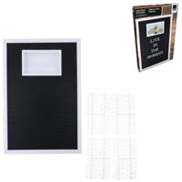Letterbord met fotolijst 45 cm | 5 stuks