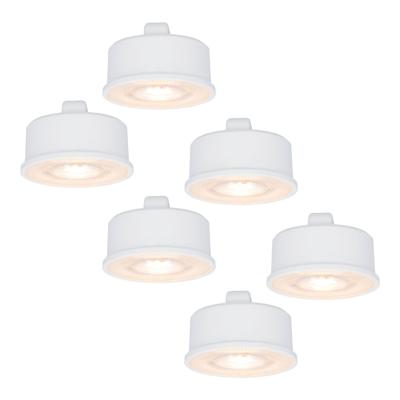 6x LED Module - Dimbaar - 3.8W 270lm - 2700K warm wit - Vervangt 50 Watt - GU10 fitting - Plat - Universele fitting
