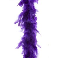 Carnaval verkleed veren Boa kleur paars 190 cm   -
