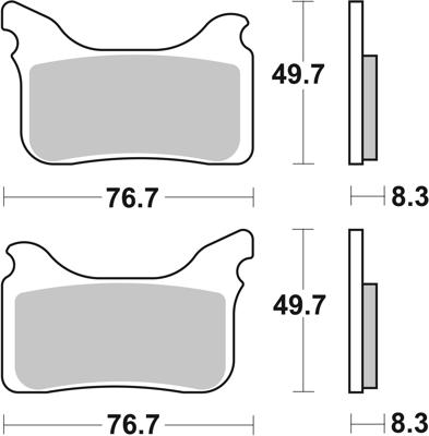 BREMBO Remblokken, voor de moto, Off Road Gesinterd Metaal 07GR75SX