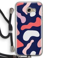 Memphis Shapes Pink: Samsung Galaxy A5 (2017) Transparant Hoesje met koord