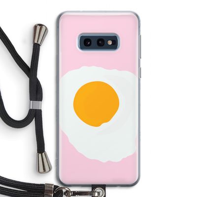Sunny side up: Samsung Galaxy S10e Transparant Hoesje met koord